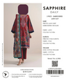 Sapphire 3-Piece Embroidered Lawn Unstitched Suit