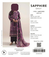 Sapphire 3-Piece Embroidered Lawn Unstitched Suit (A2)