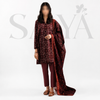 SAYA Original 3-Piece Unstitched Suit – Premium Lawn (U01-26005-P03A)