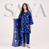 SAYA Original 3-Piece Unstitched Suit – Premium Lawn (U01-25412-17BR)