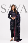 SAYA Original 3-Piece Unstitched Suit – Premium Lawn (U01-26005-P01B)