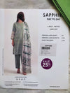 Sapphire Lawn 3-Piece Unstitched Suit – Everyday Elegance for Summer(D6)